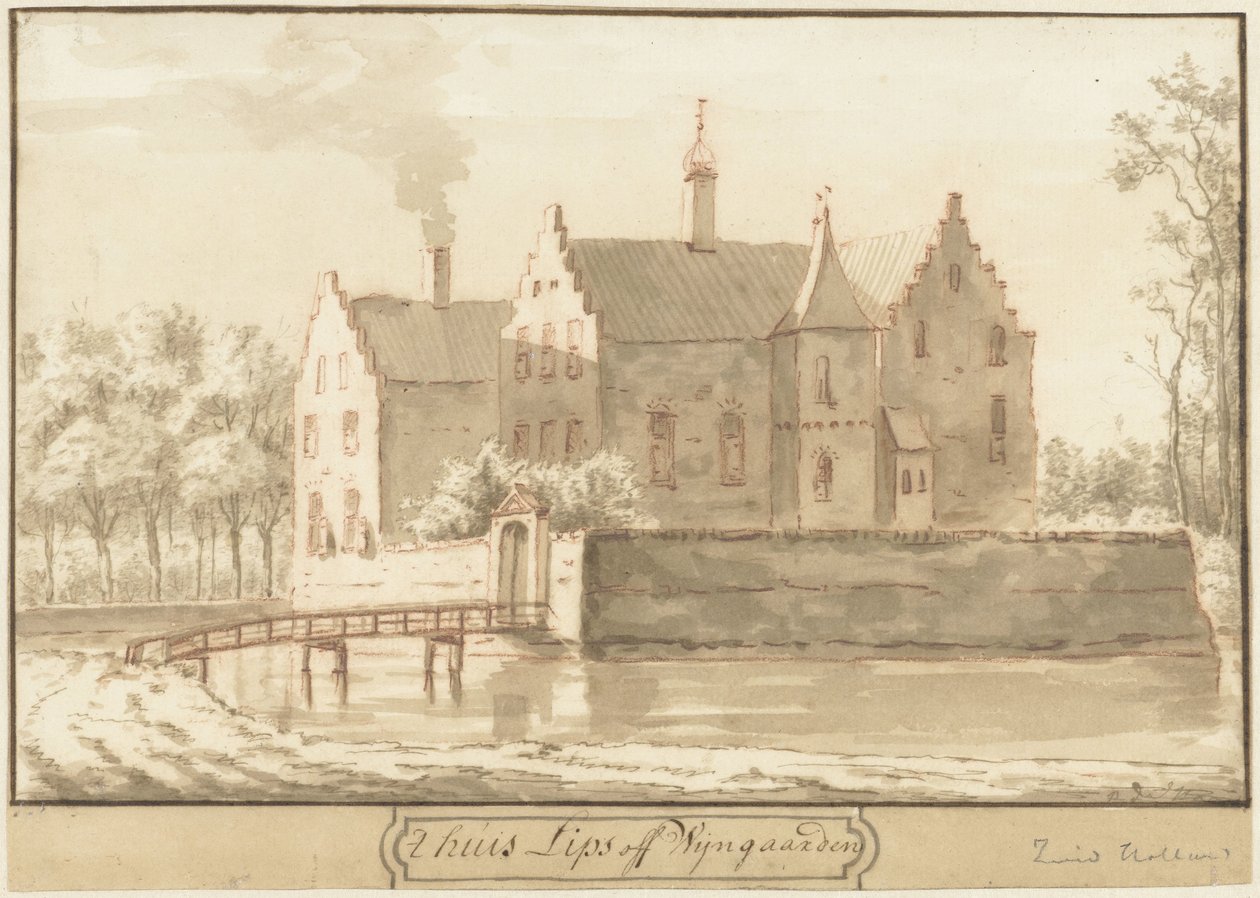 Het Huis Lips of Wijngaarden door Abraham de Haen (II)