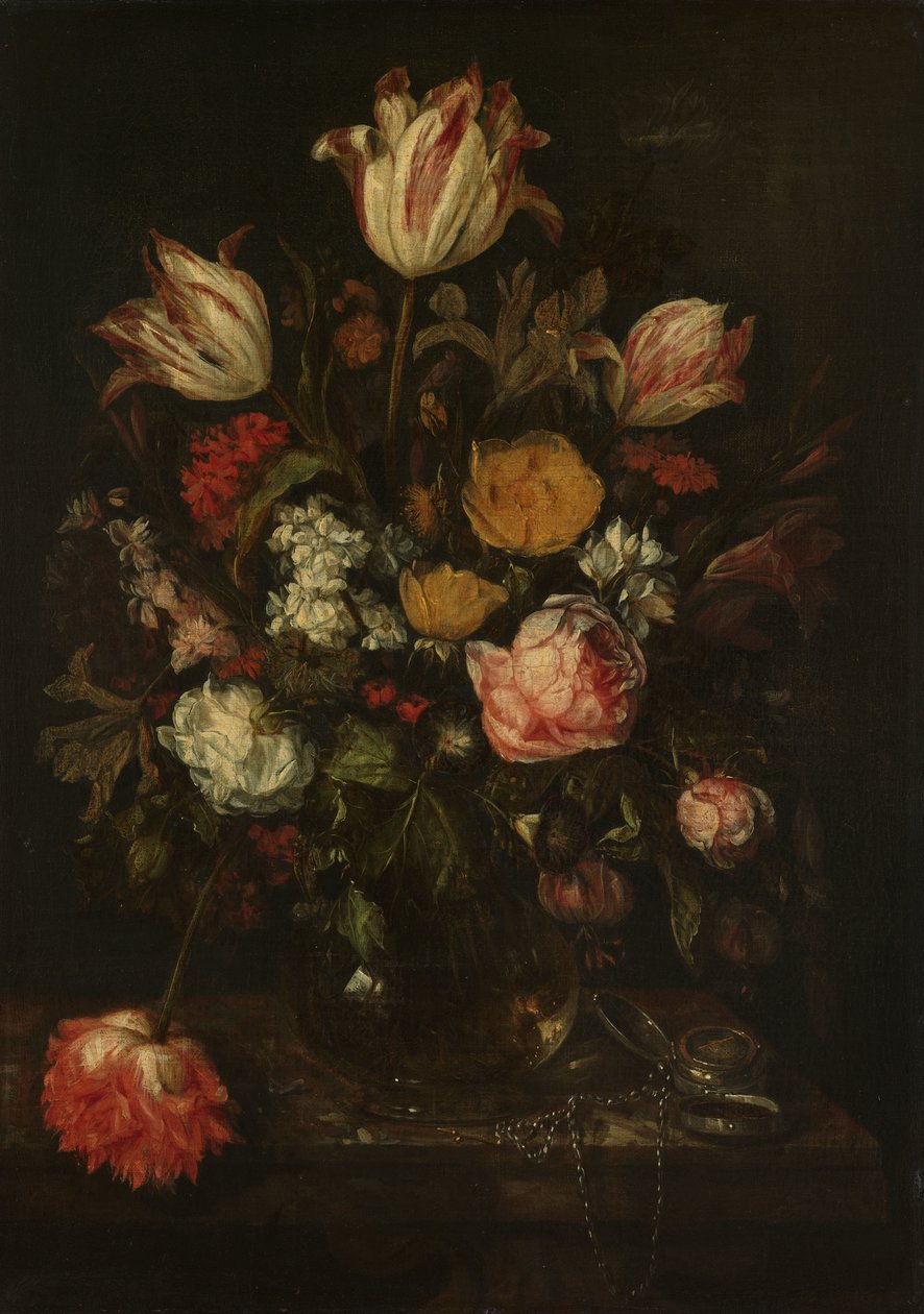 Stilleven met Bloemen door Abraham van Beyeren