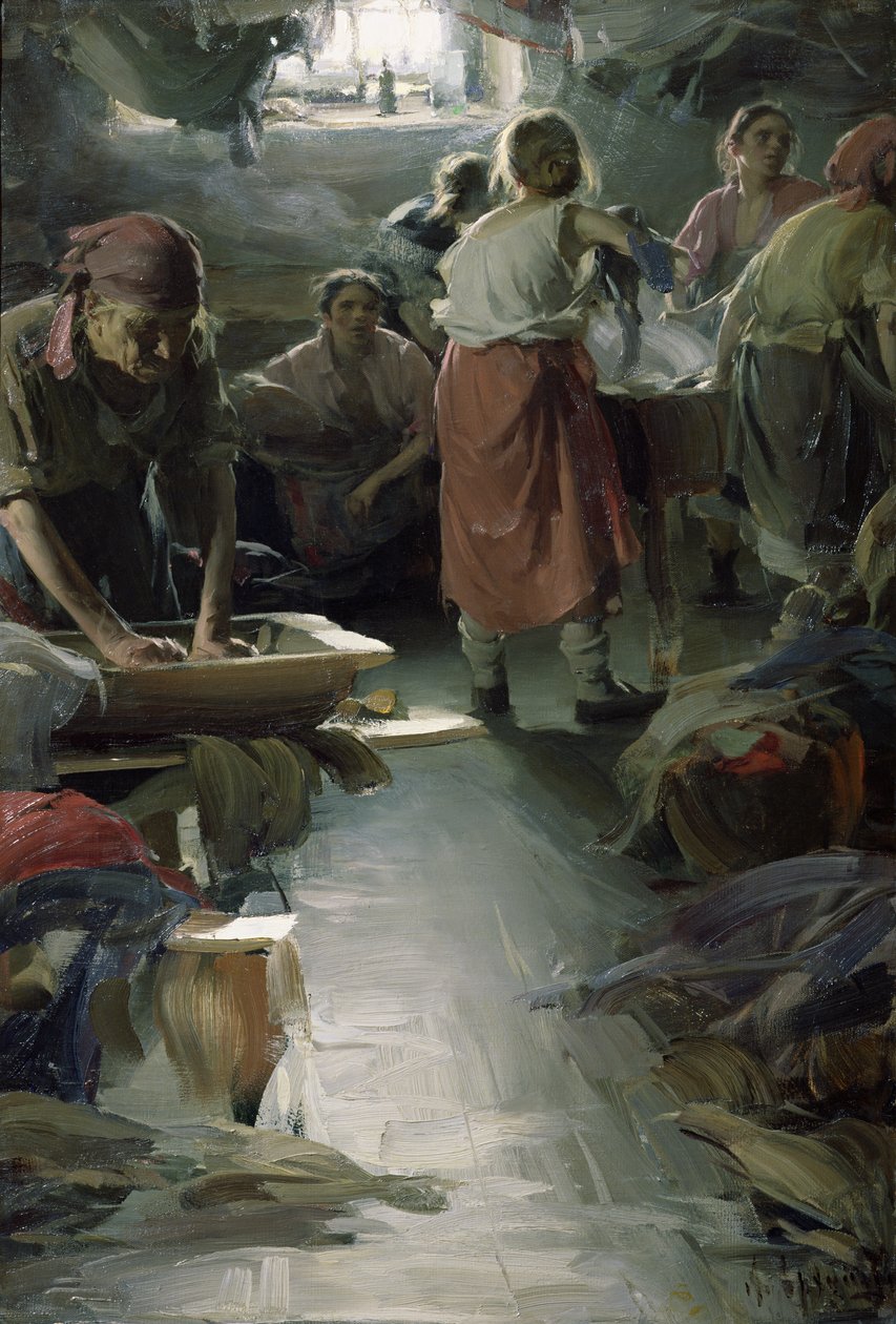 Wasserijsters, 1901 door Abram Efimovich Arkhipov