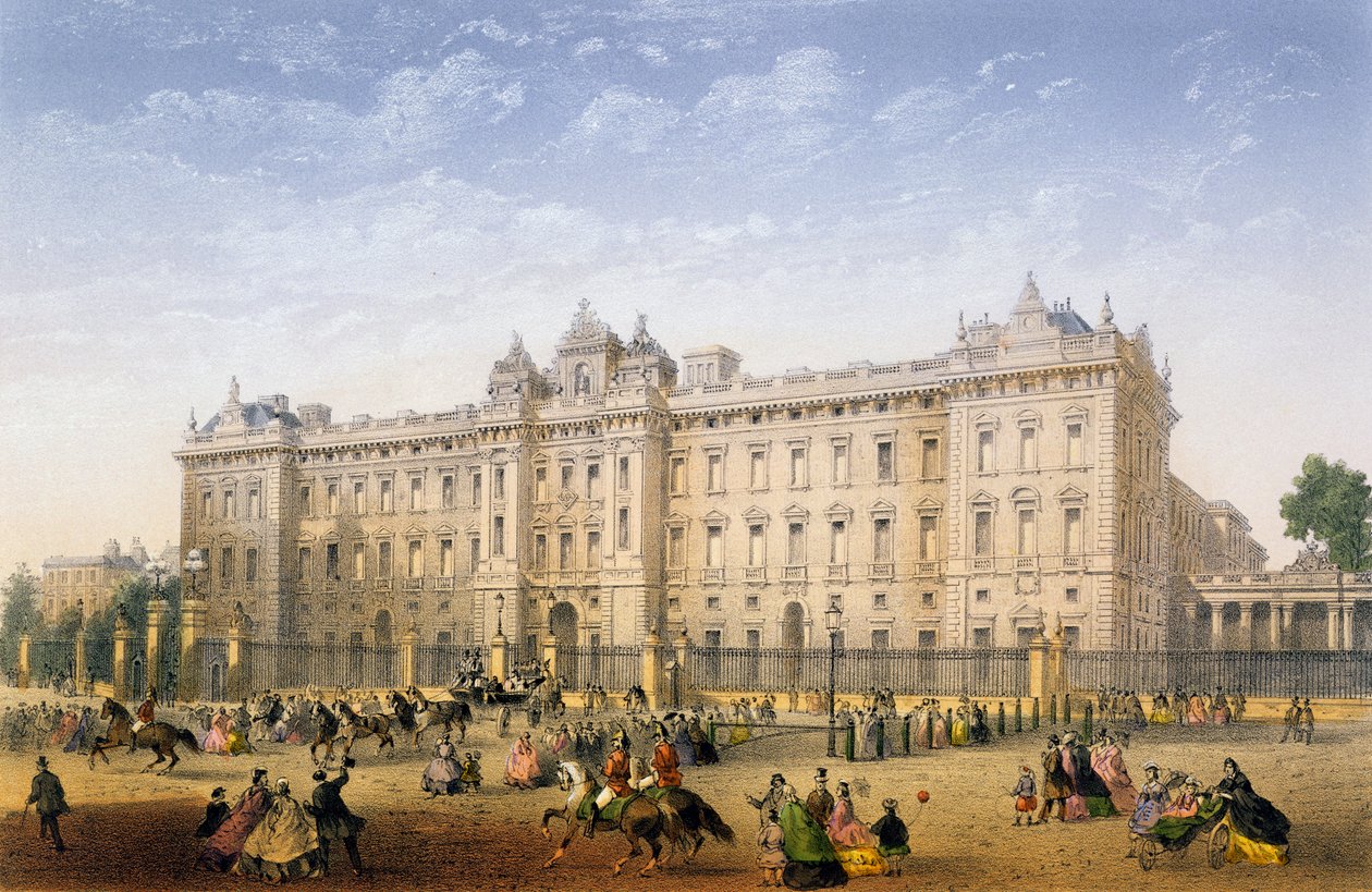Buckingham Palace, c.1862 door Achille Louis Martinet