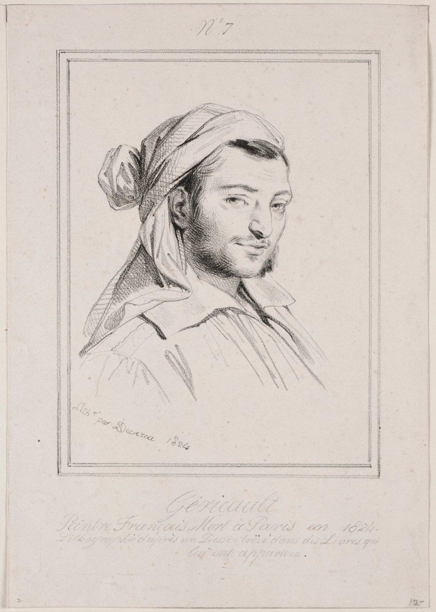 Théodore Géricault, 1824 door Achille Devéria