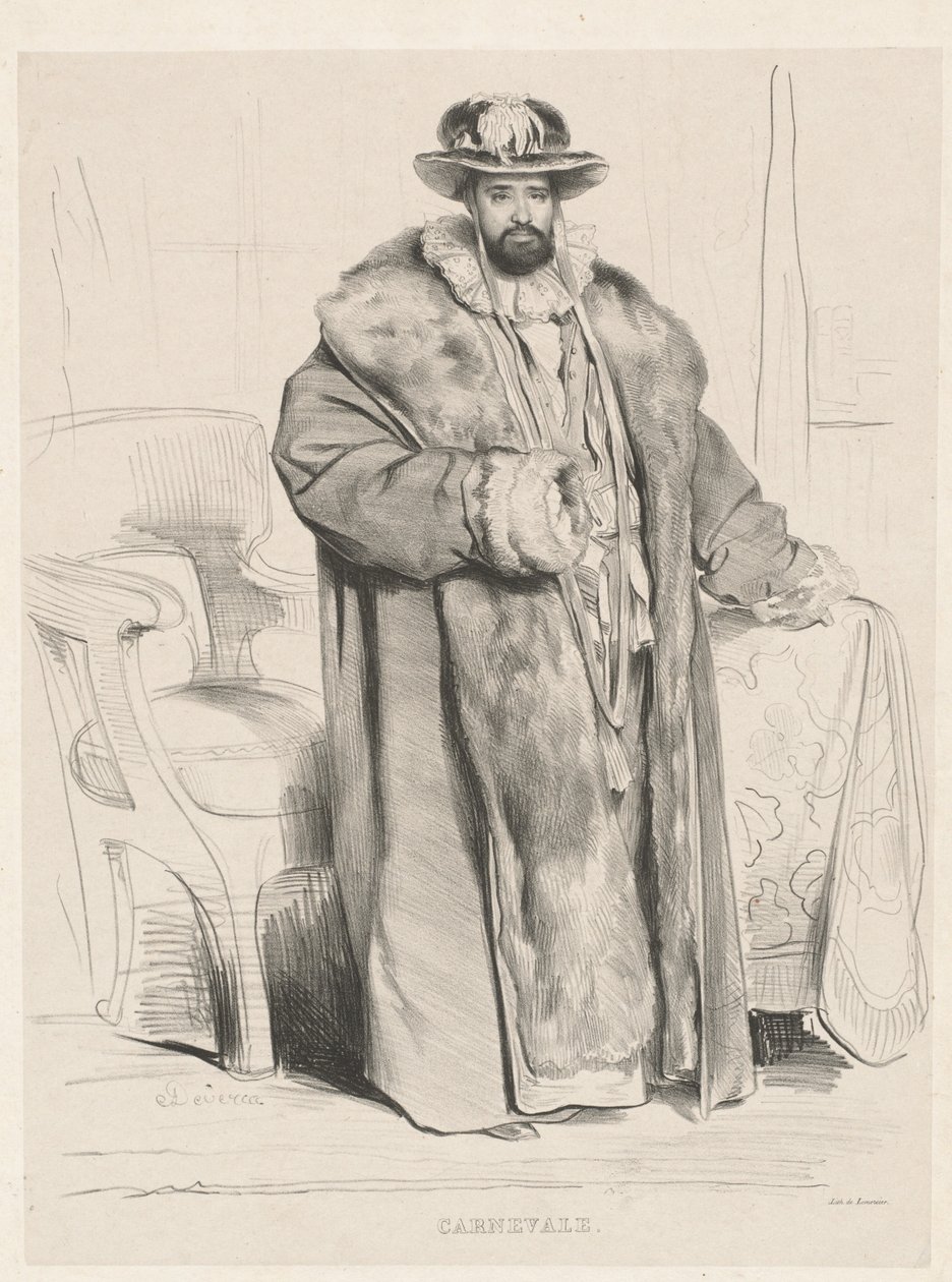 Carnaval door Achille Devéria