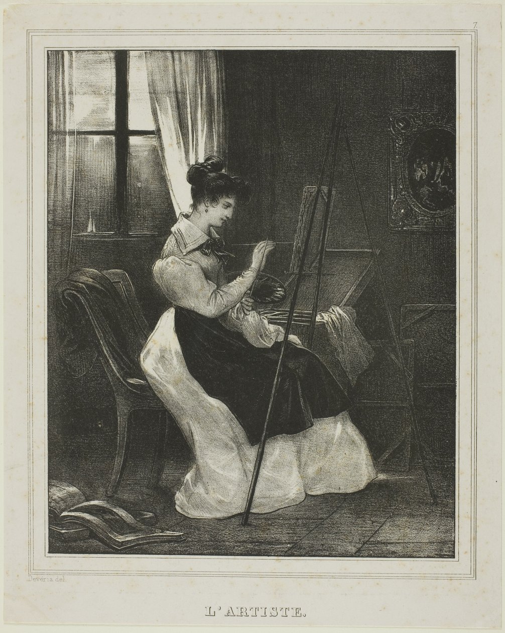 De Kunstenaar door Achille Devéria