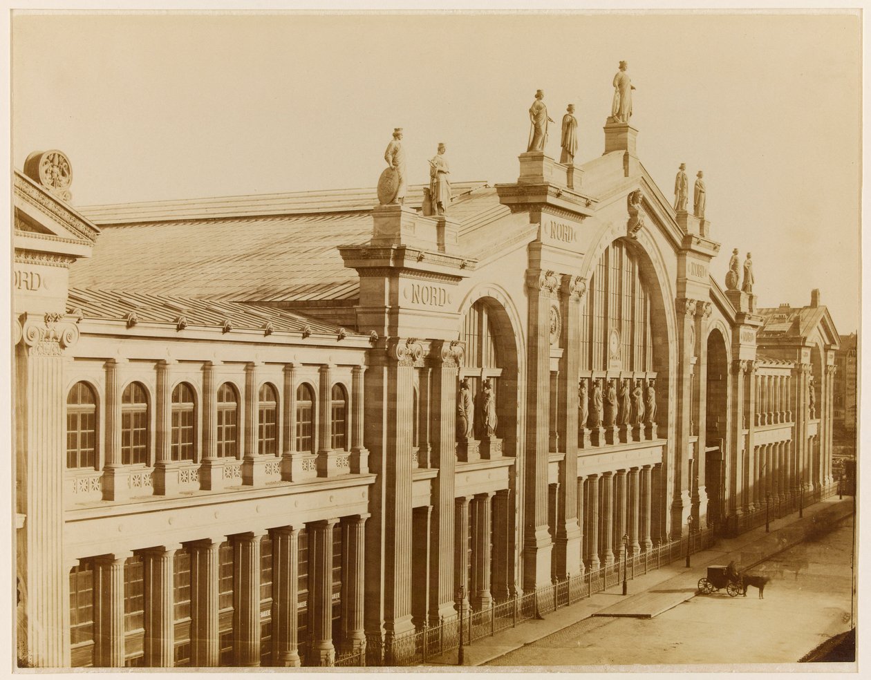 Gard du Nord, Parijs, ca. 1870-80 door Achille Quinet