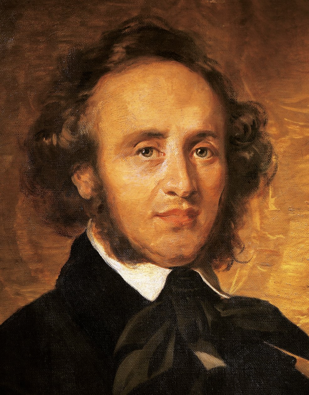 Portret van Felix Mendelssohn Bartholdy door Achille Talarico