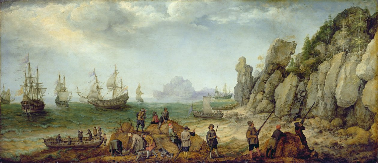Wilde Geitenjacht aan de Kust door Adam Willaerts