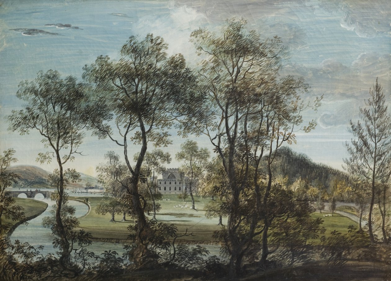 Gezichten van Inverary, 1781 door Adam Callander