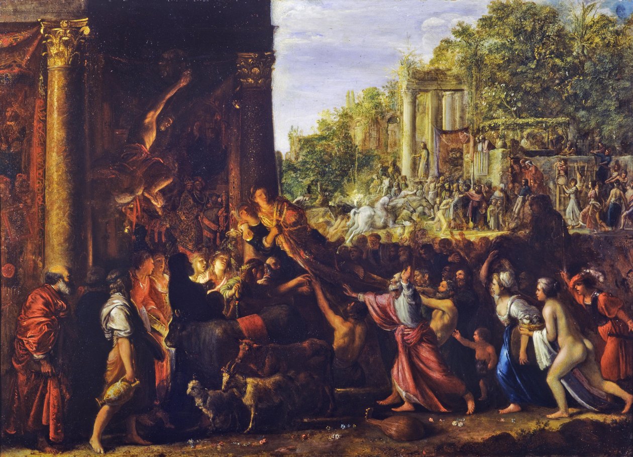 De tevredenen door Adam Elsheimer