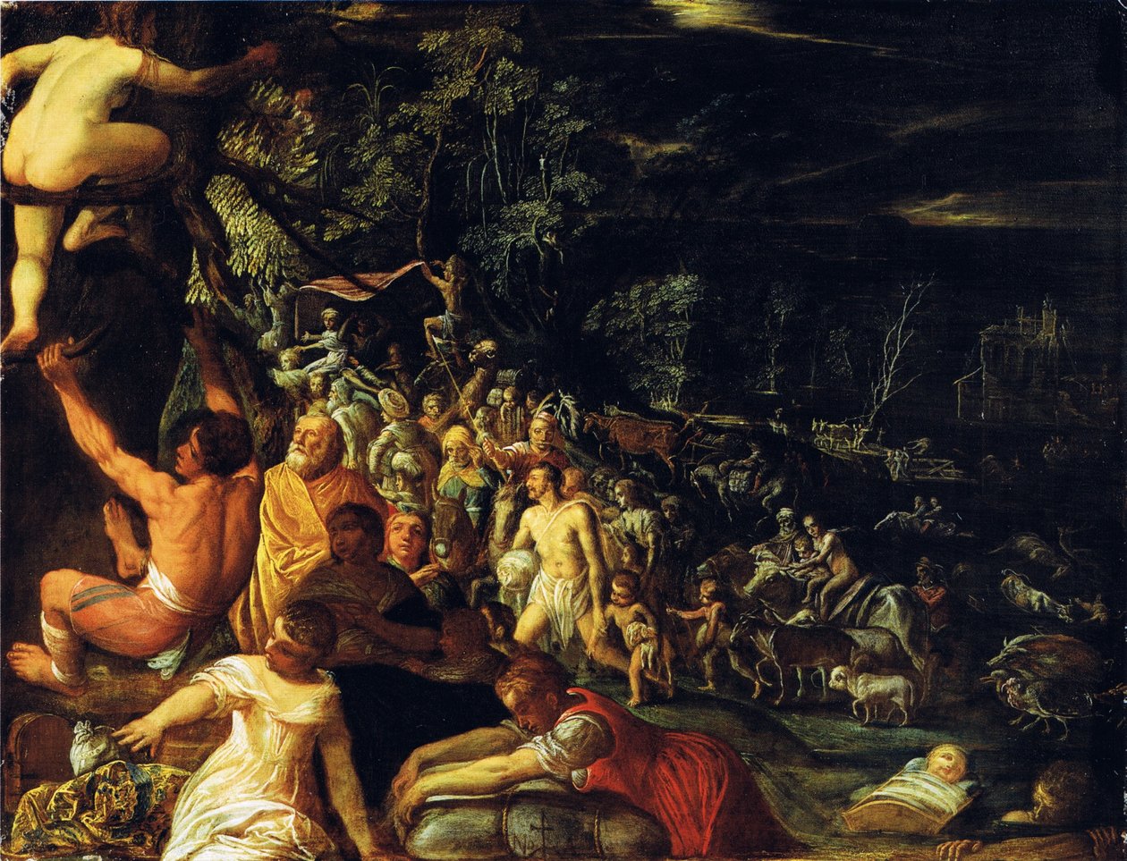De Zondvloed door Adam Elsheimer