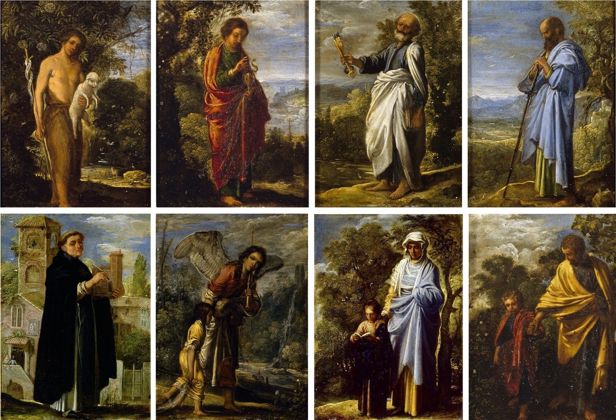 een set kleine religieuze scènes door Adam Elsheimer