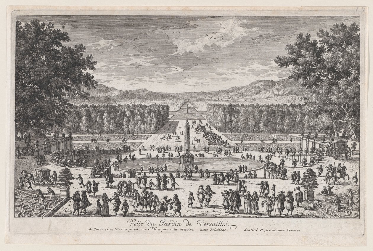De Tuin van Versailles, 1660-95 door Adam Perelle