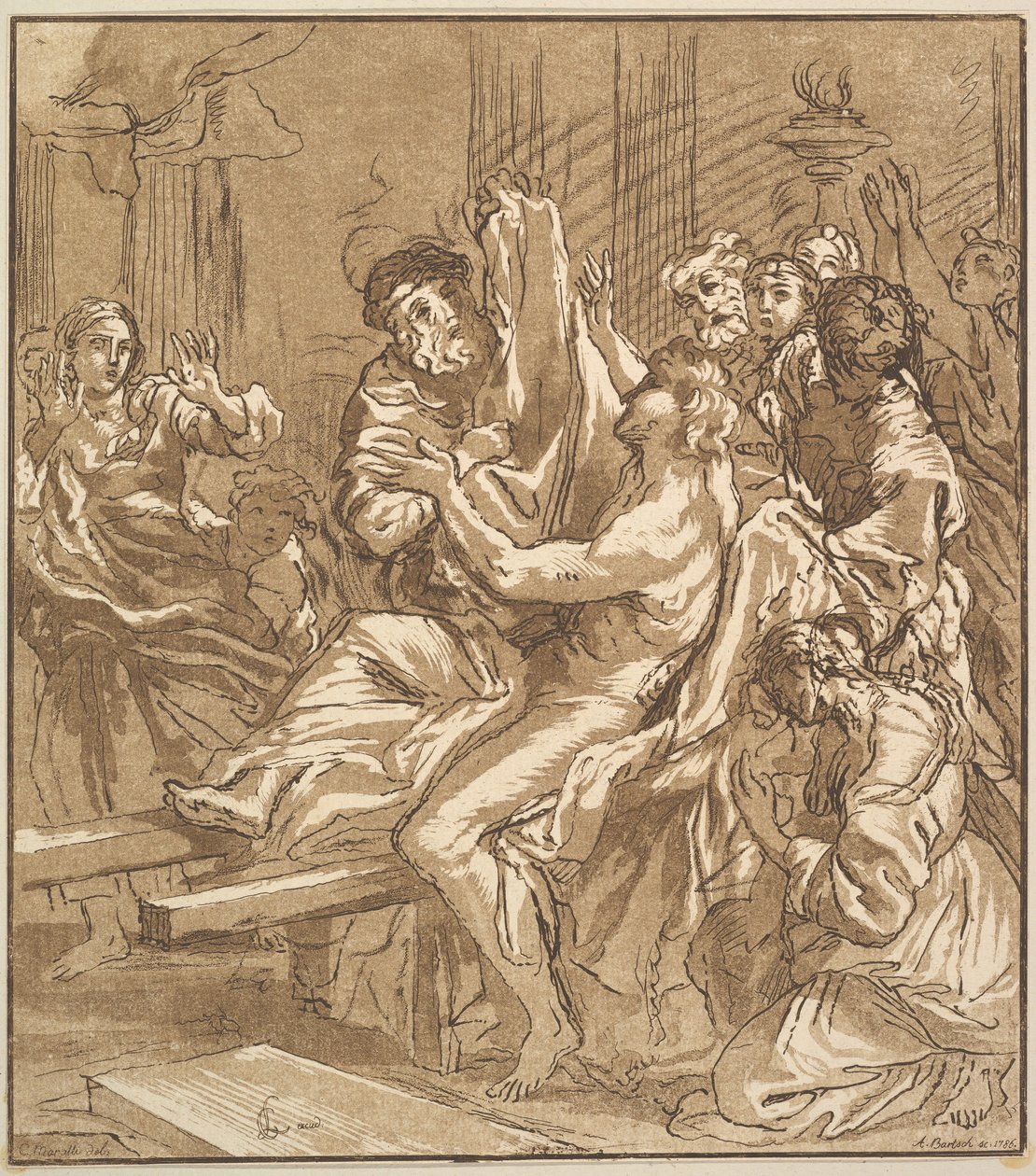 Het Wonder van Naim, 1786 door Adam von Bartsch