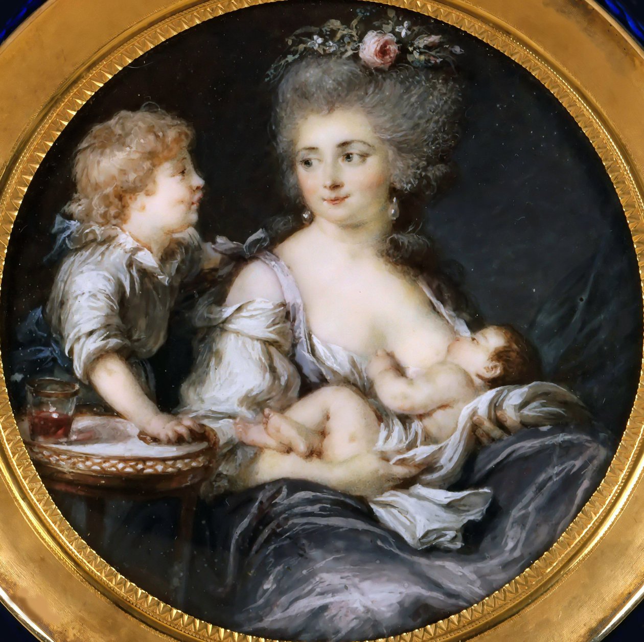 Madame Mitoire en haar kinderen door Adelaide Labille Guiard