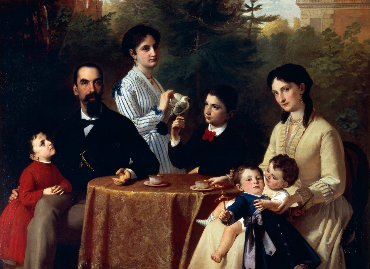 Familie Guastalla door Adeodato Malatesta or Malatesti