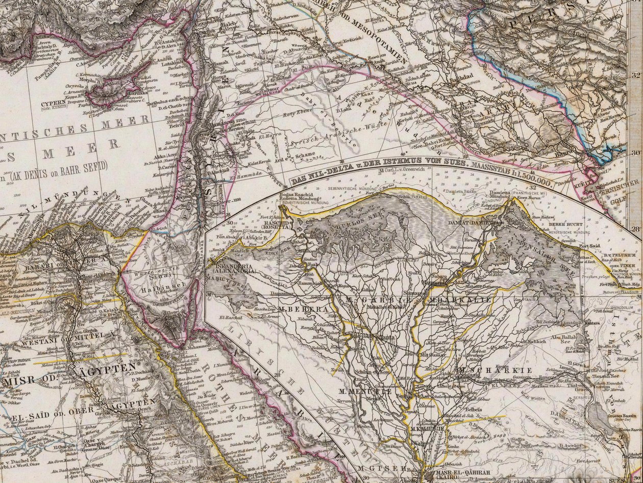 De Middellandse Zee en Noord-Afrika door Adolf Stieler