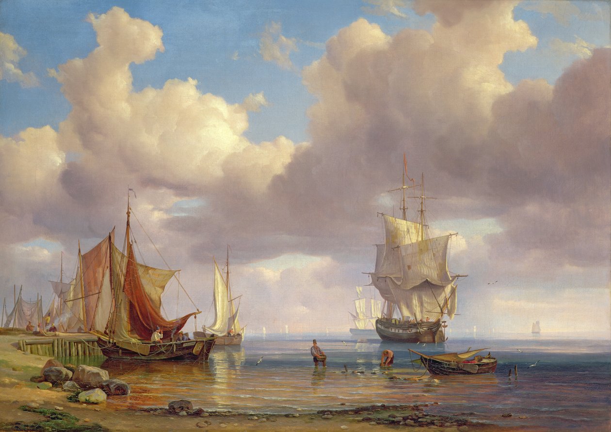 Kalm Zee, 1836 door Adolf Vollmer