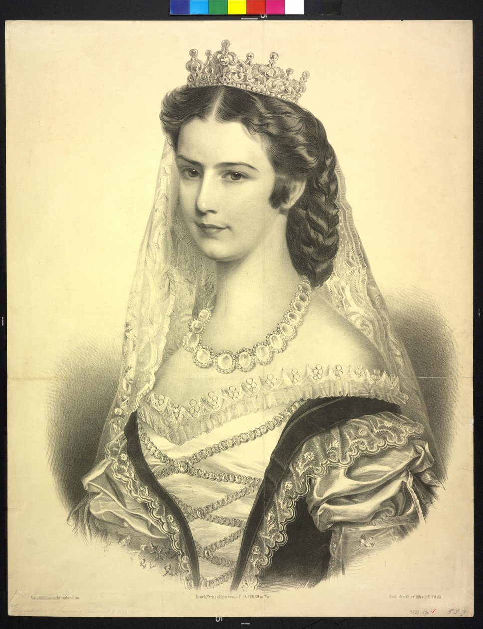 Keizerin van Oostenrijk Elisabeth door Adolf Dauthage