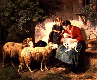 Het huisdierlam door Adolf Eberle