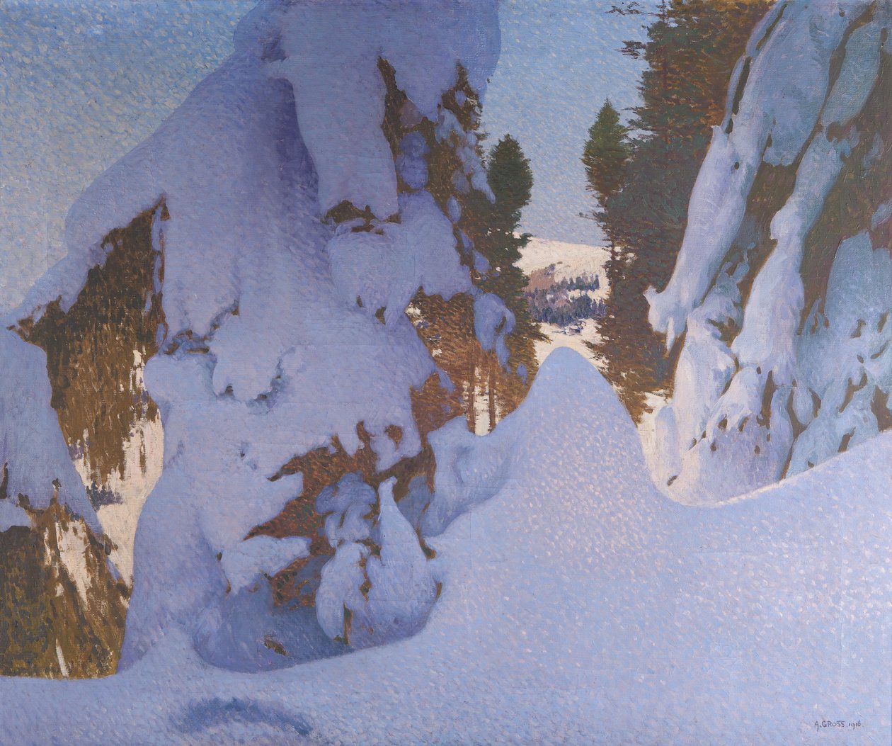 Winter door Adolf Gross