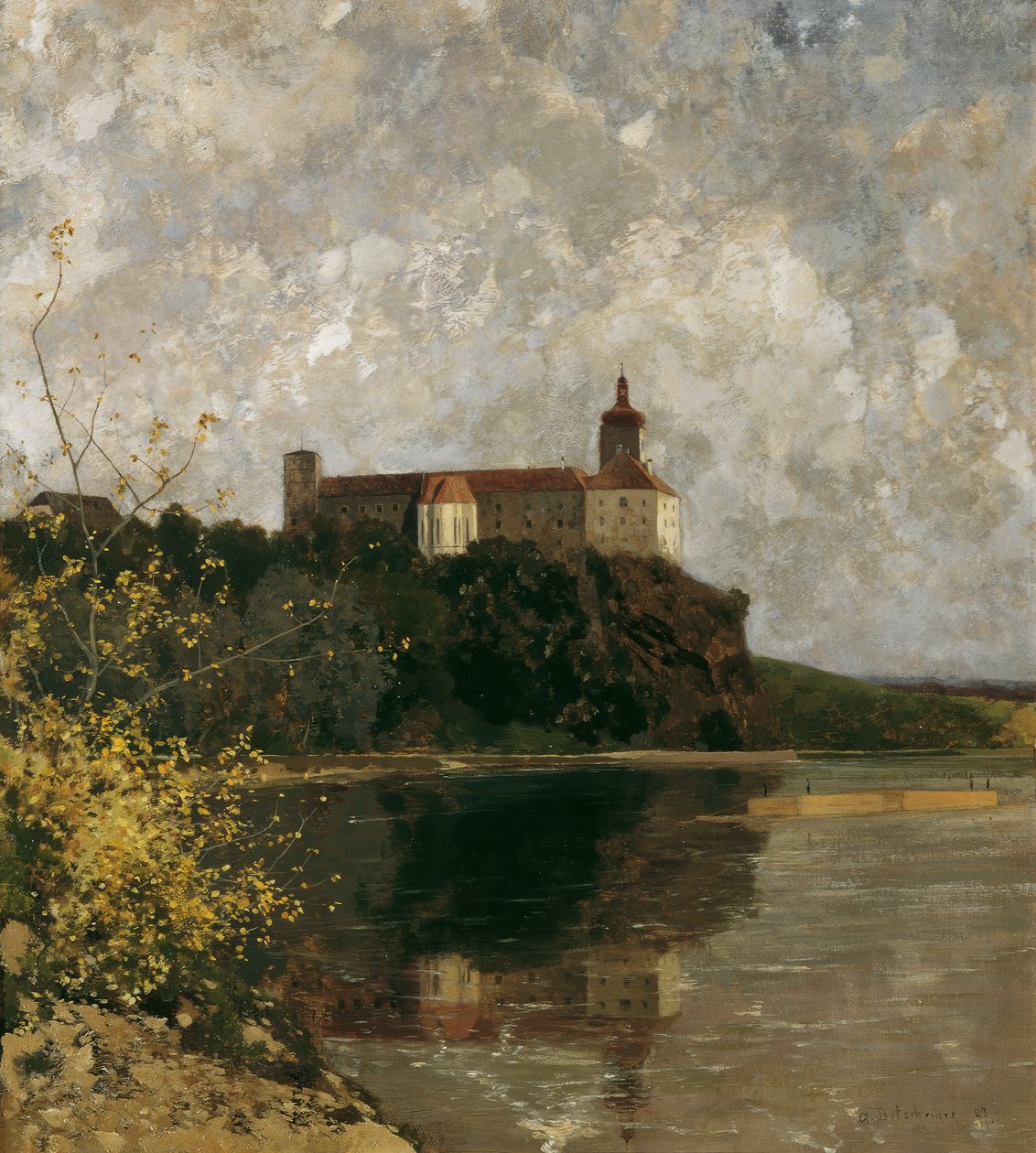 Kasteel Persenbeug door Adolf Gustav Ditscheiner