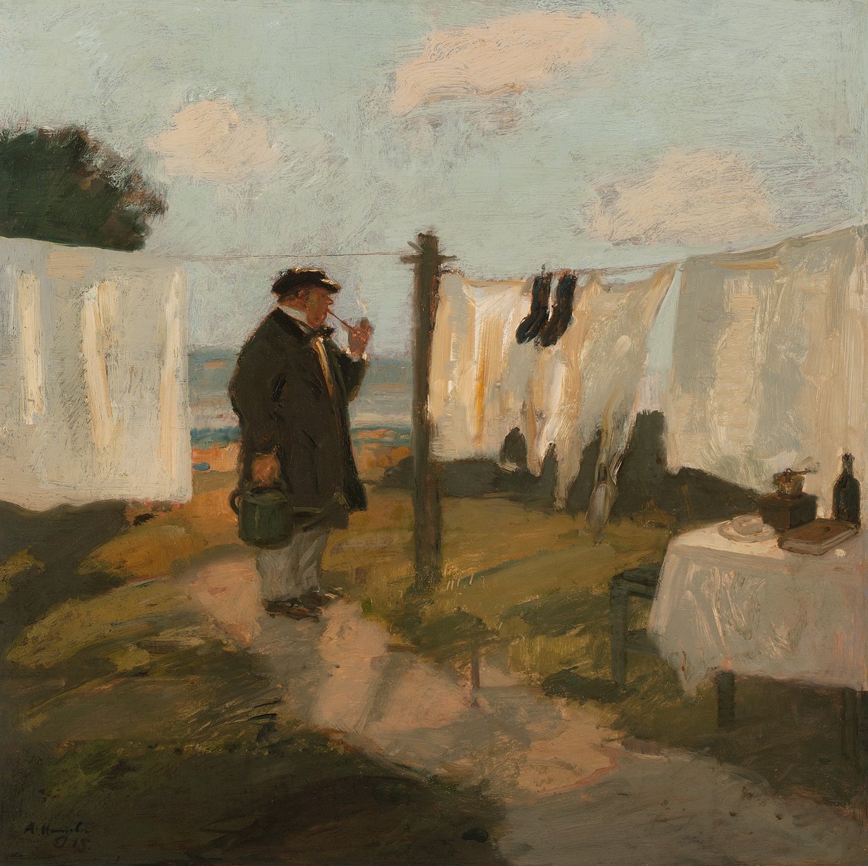 Der Bleichwiese door Adolf Hengeler