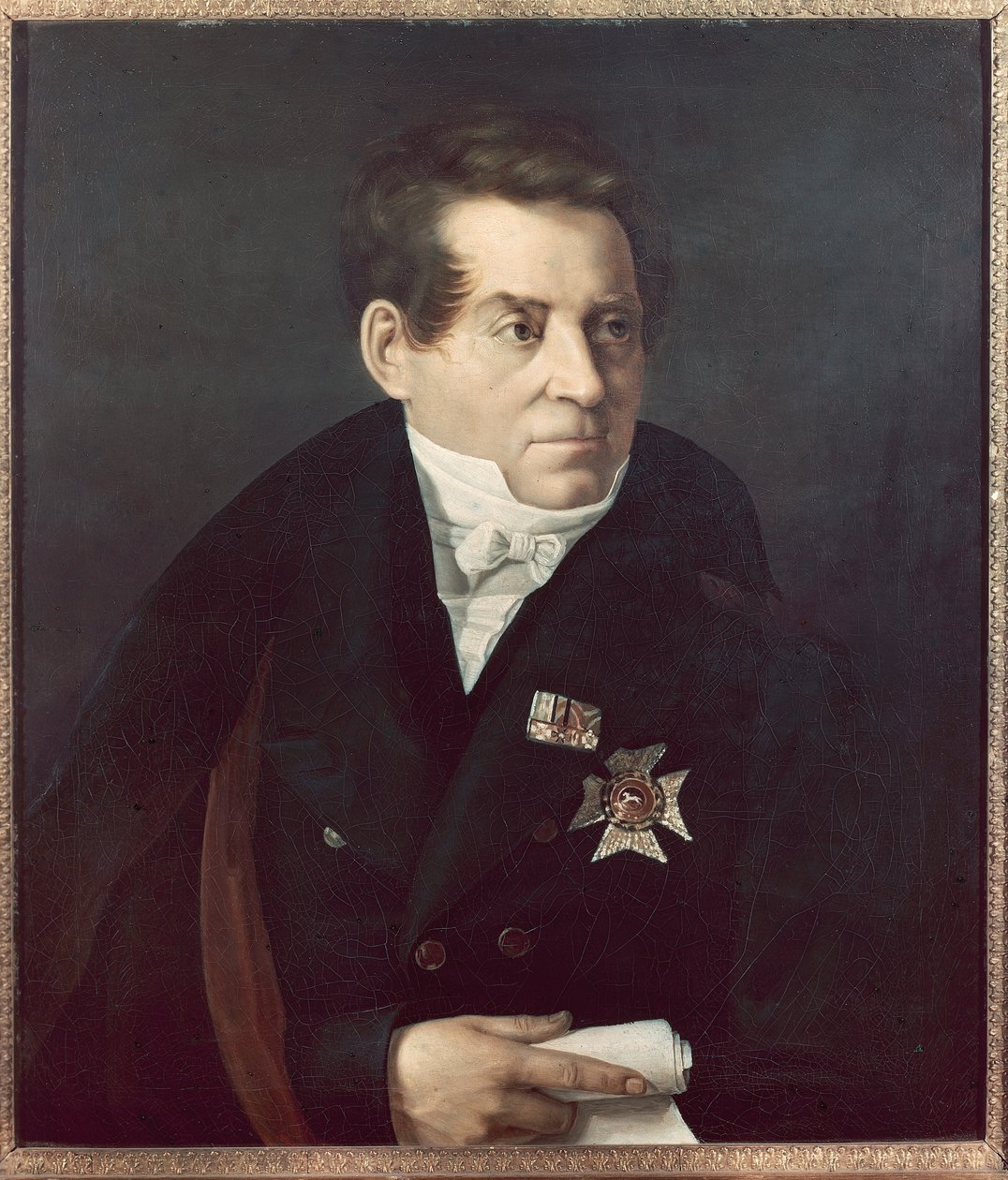 Portret van August Wilhelm von Schlegel door Adolf Hohneck