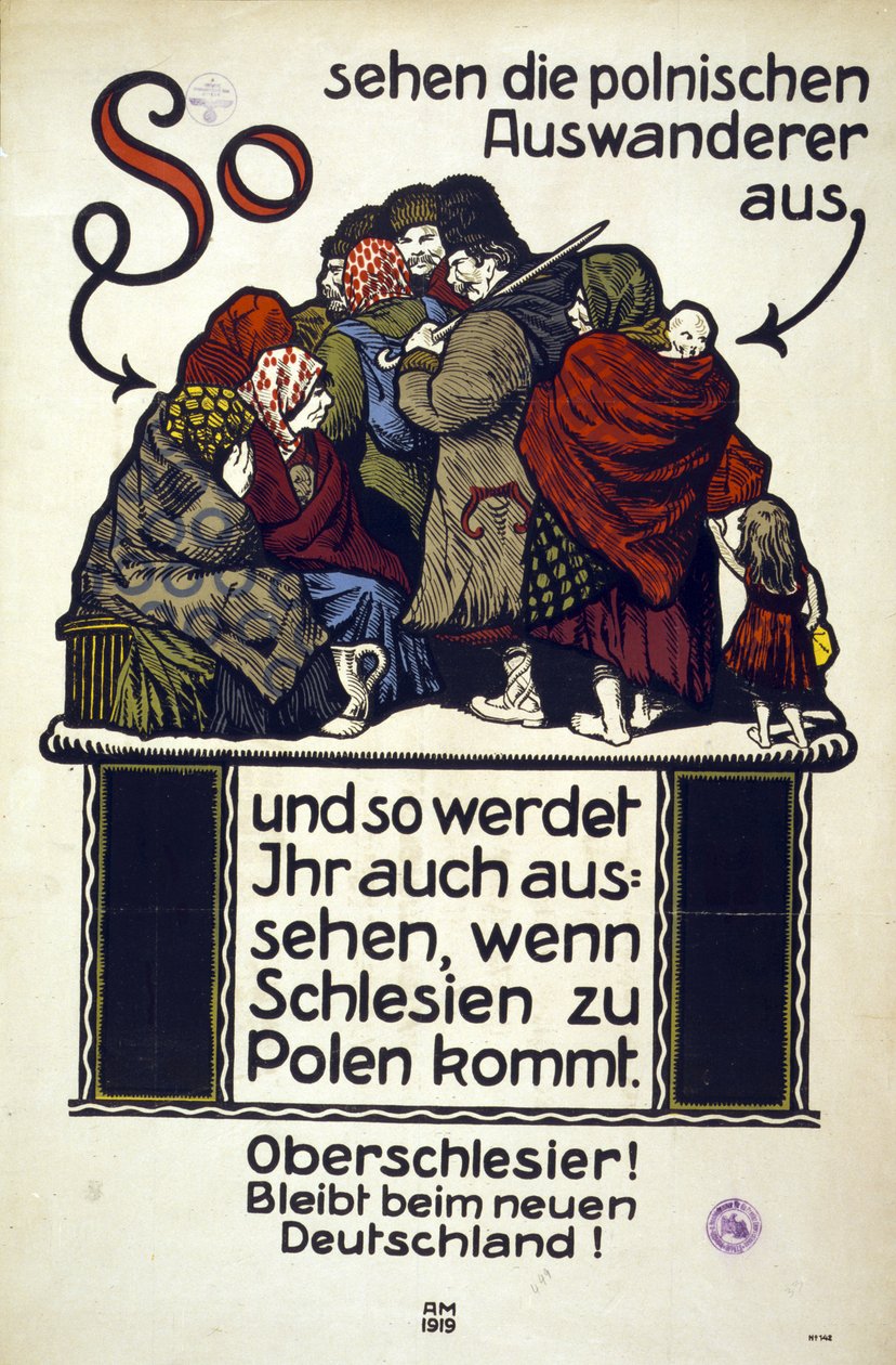 Duitse anti-Poolse poster door Adolf Munzer