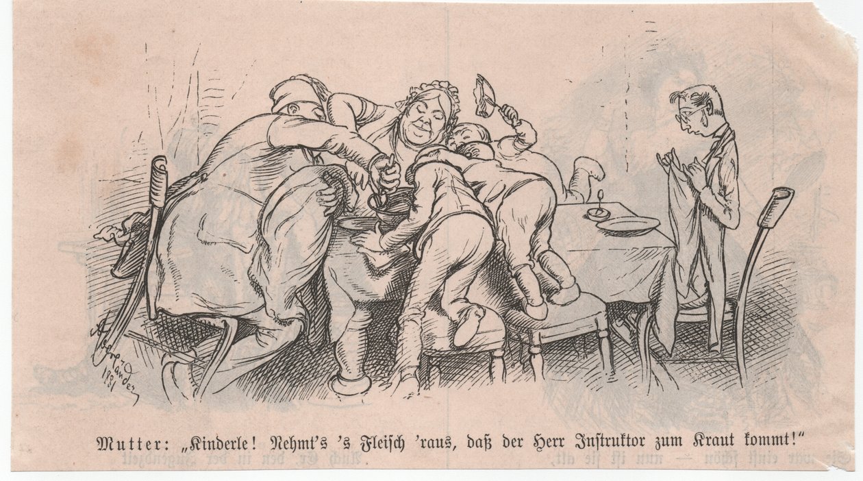 Blije instructeur door Adolf Oberländer