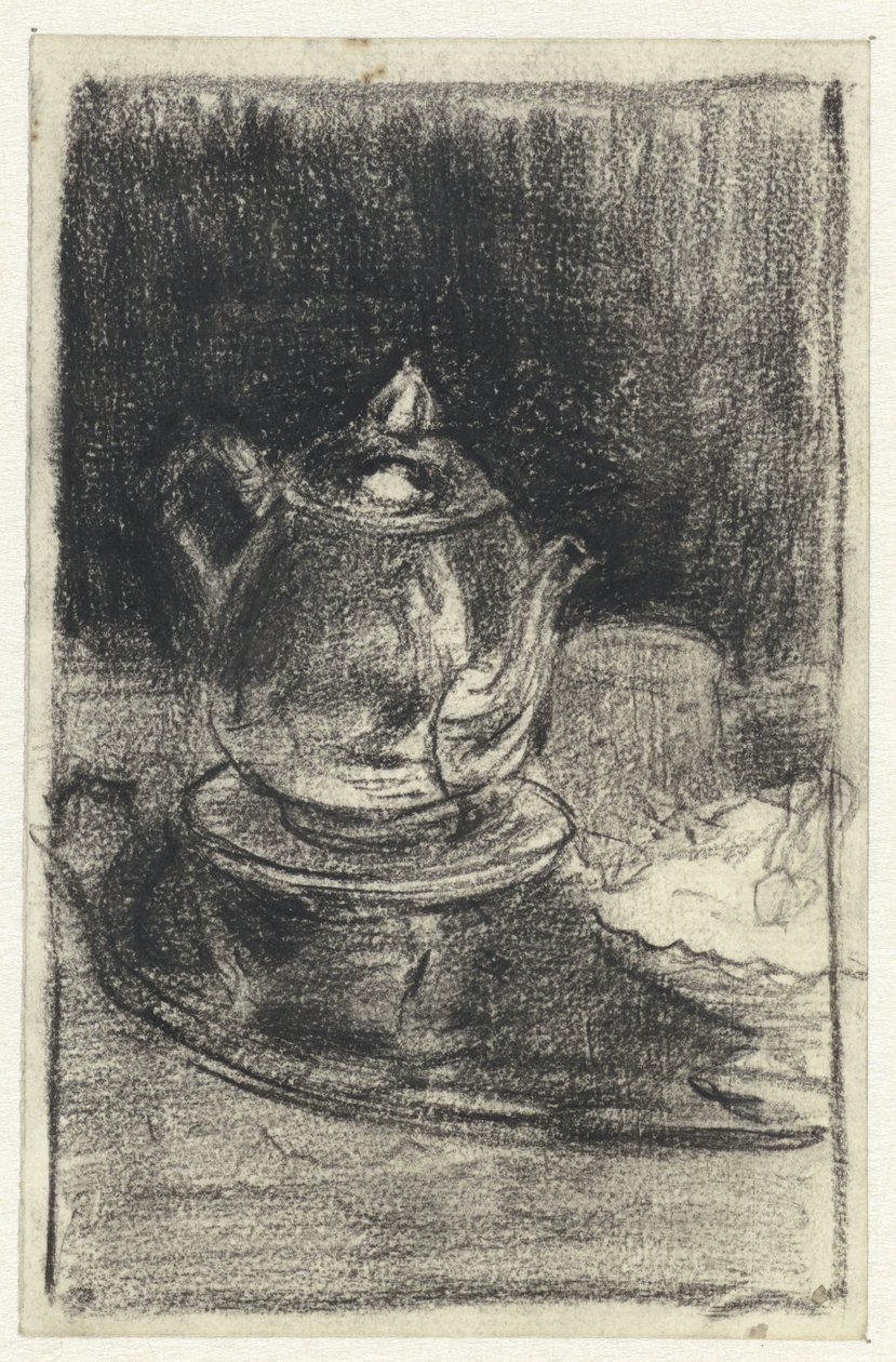 Theepot op een lichtje door Adolf le Comte