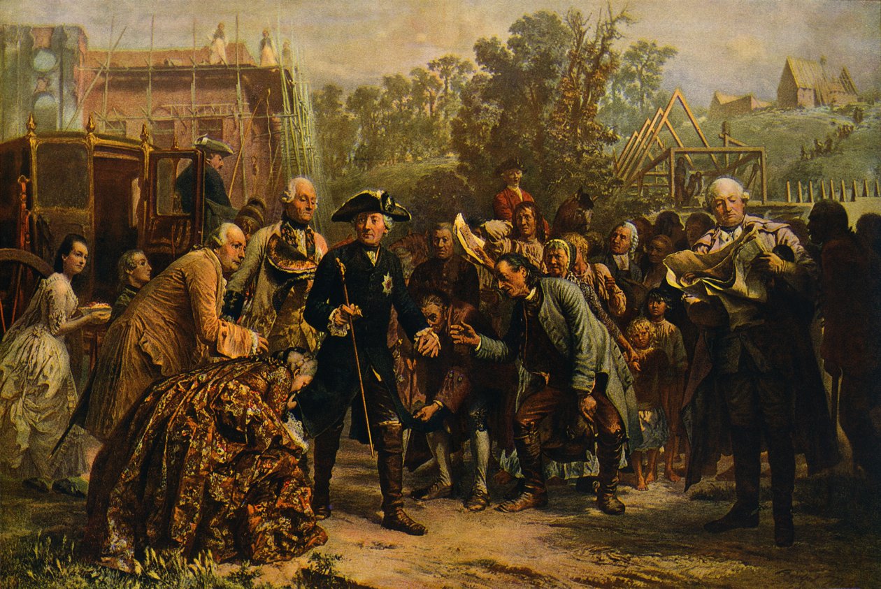 Friedrich der Große op door Adolph Menzel