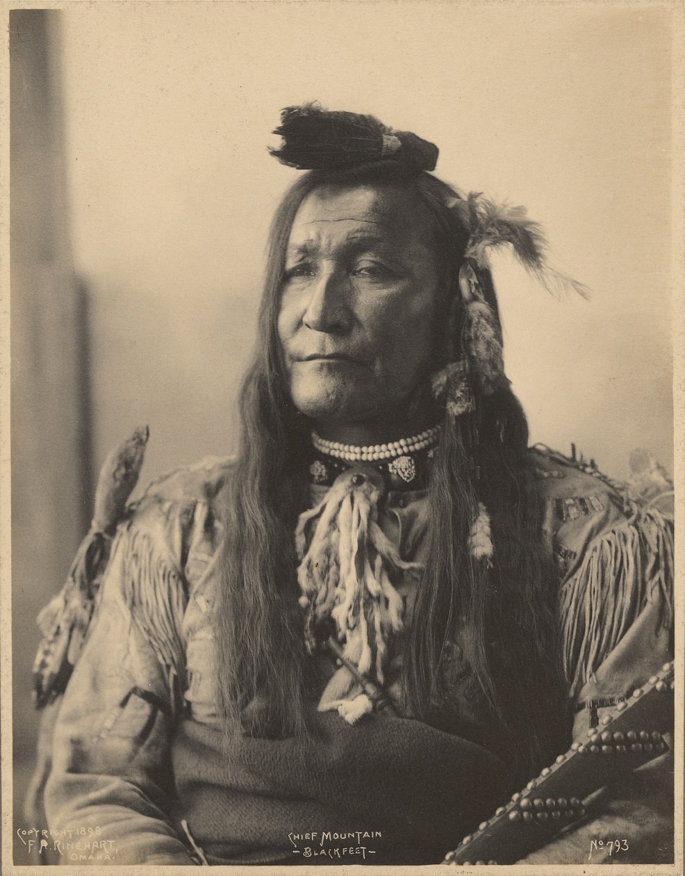 Chief Mountain, Blackfeet door Adolph F. Muhr