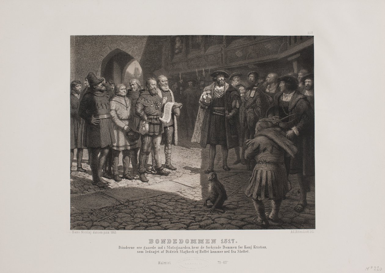 Bondedommen 1517 door Johan Adolph Kittendorff