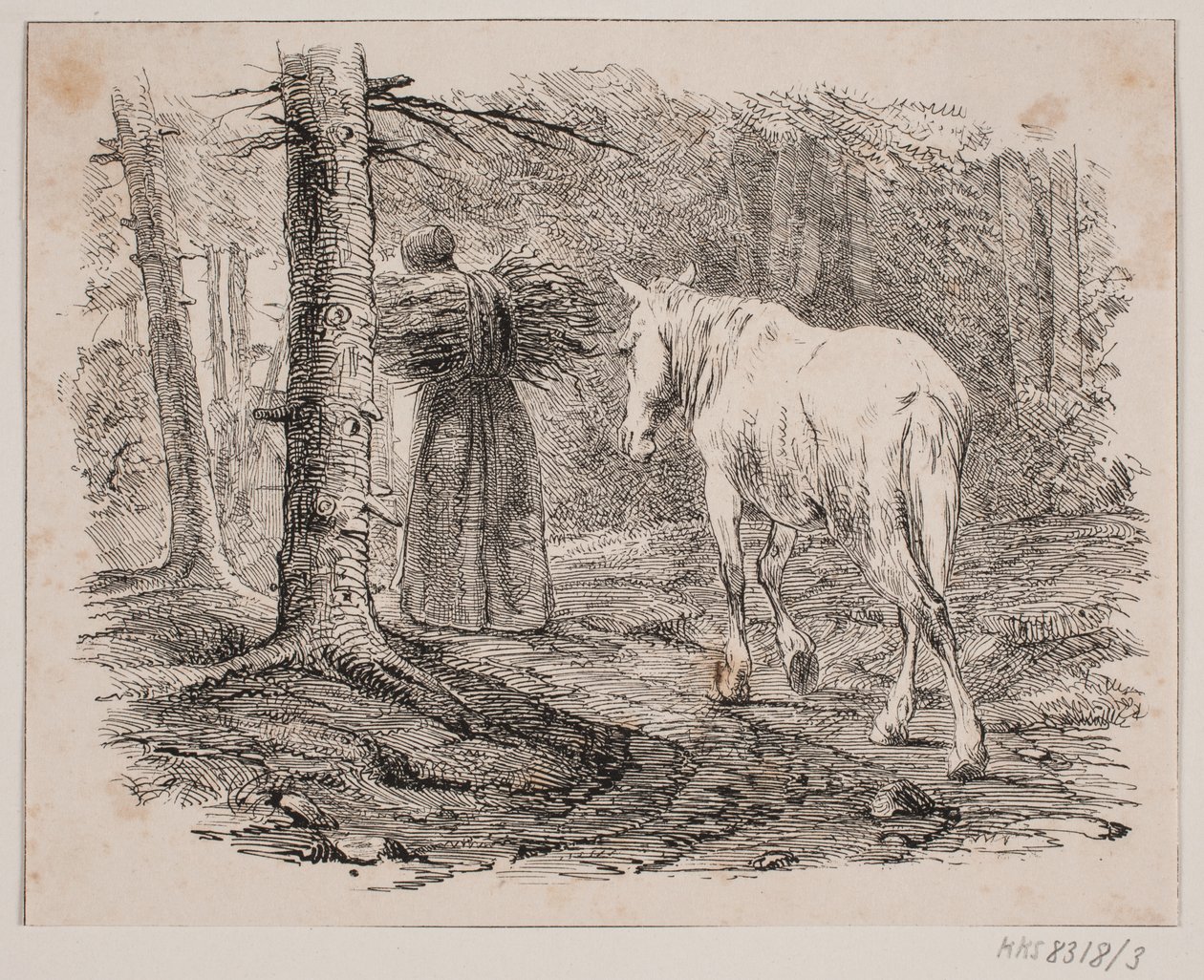 De Vrouw en het Paard door Johan Adolph Kittendorff