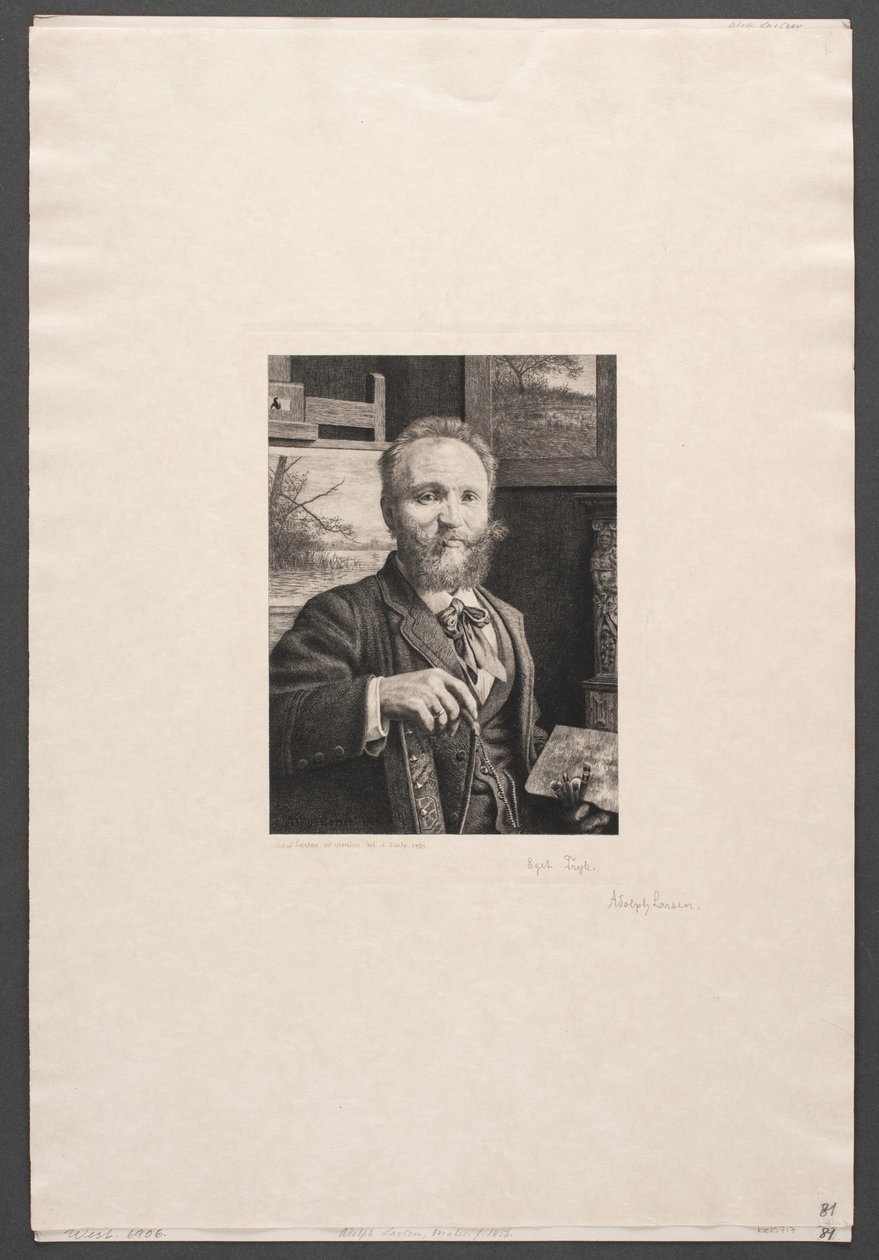 Zelfportret door Adolph Larsen