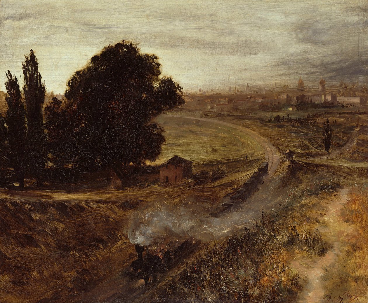 De Berlijn-Potsdam Spoorweg, 1847 door Adolph Menzel