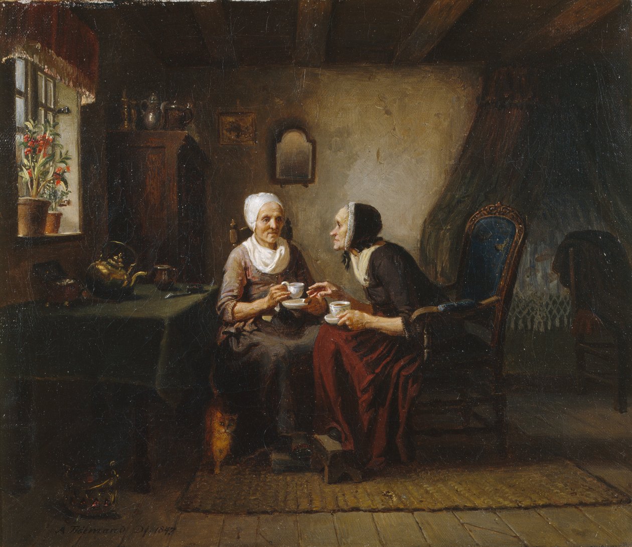 De koffiezussen door Adolph Tidemand