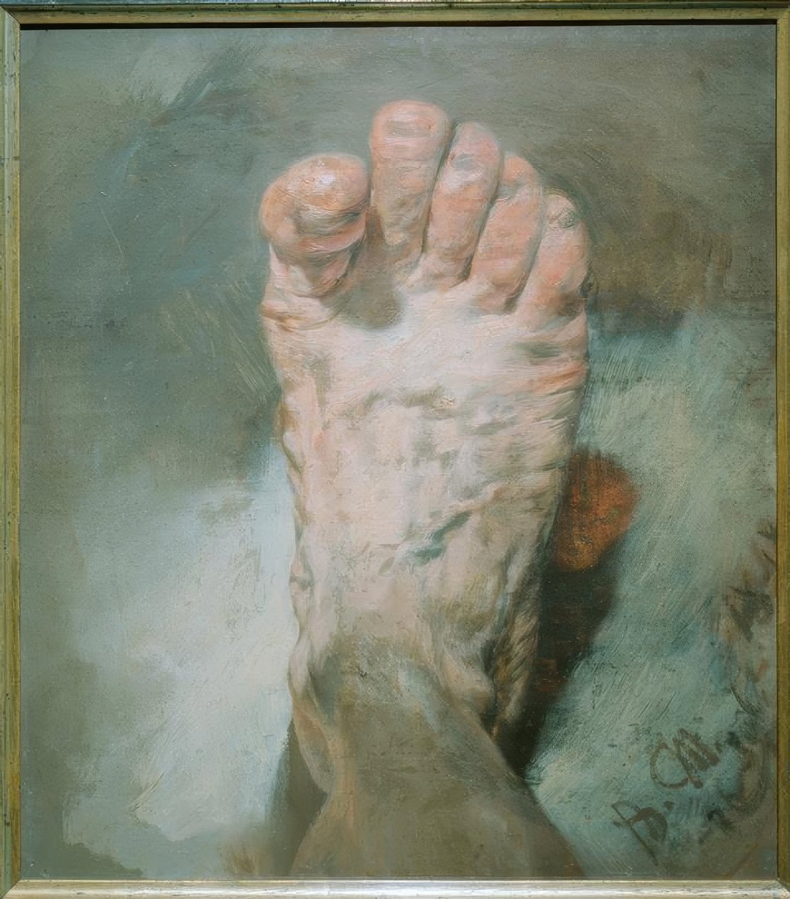De voet van de kunstenaar door Adolph Menzel