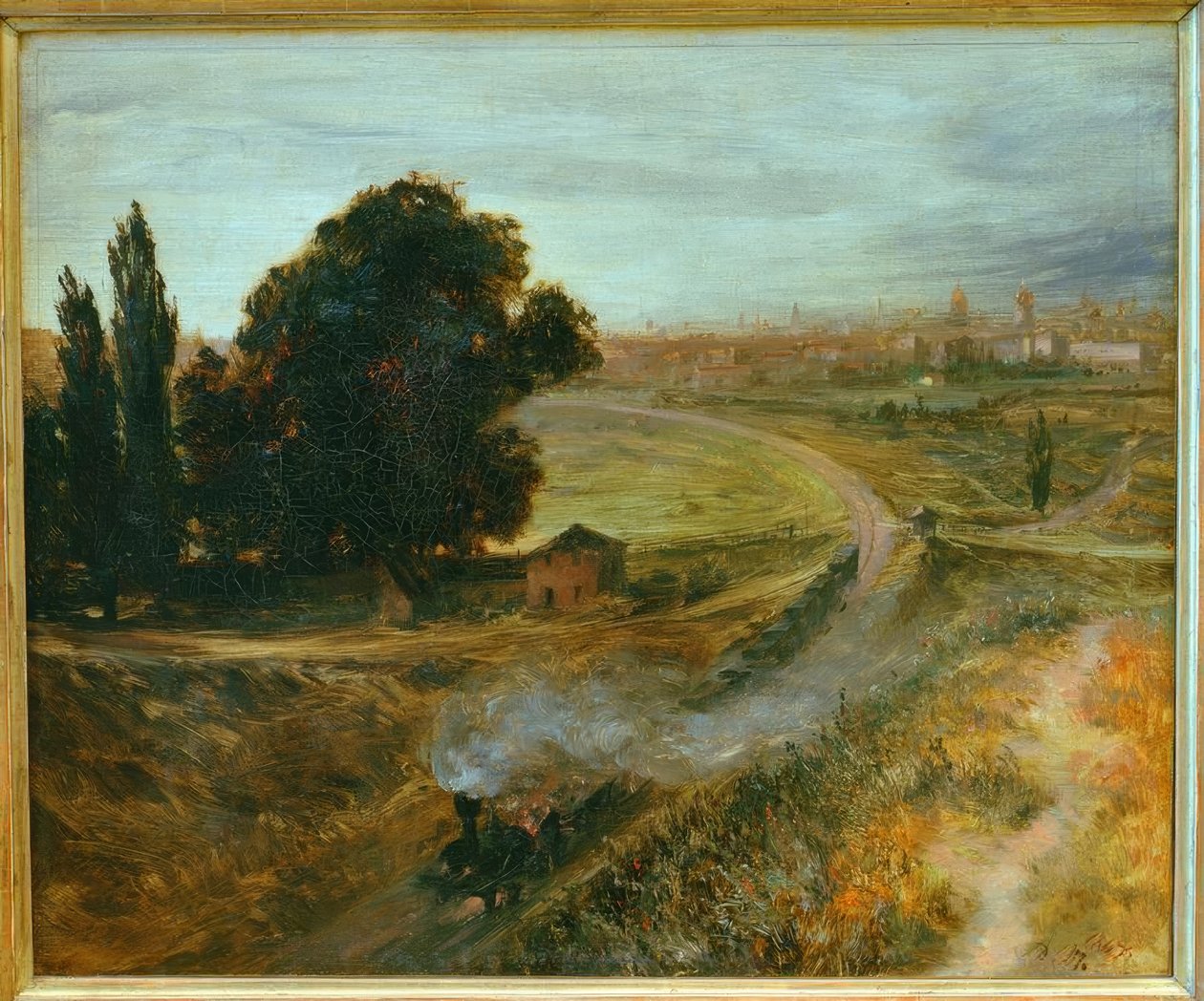 De Berlijn-Potsdamse spoorweg door Adolph Menzel
