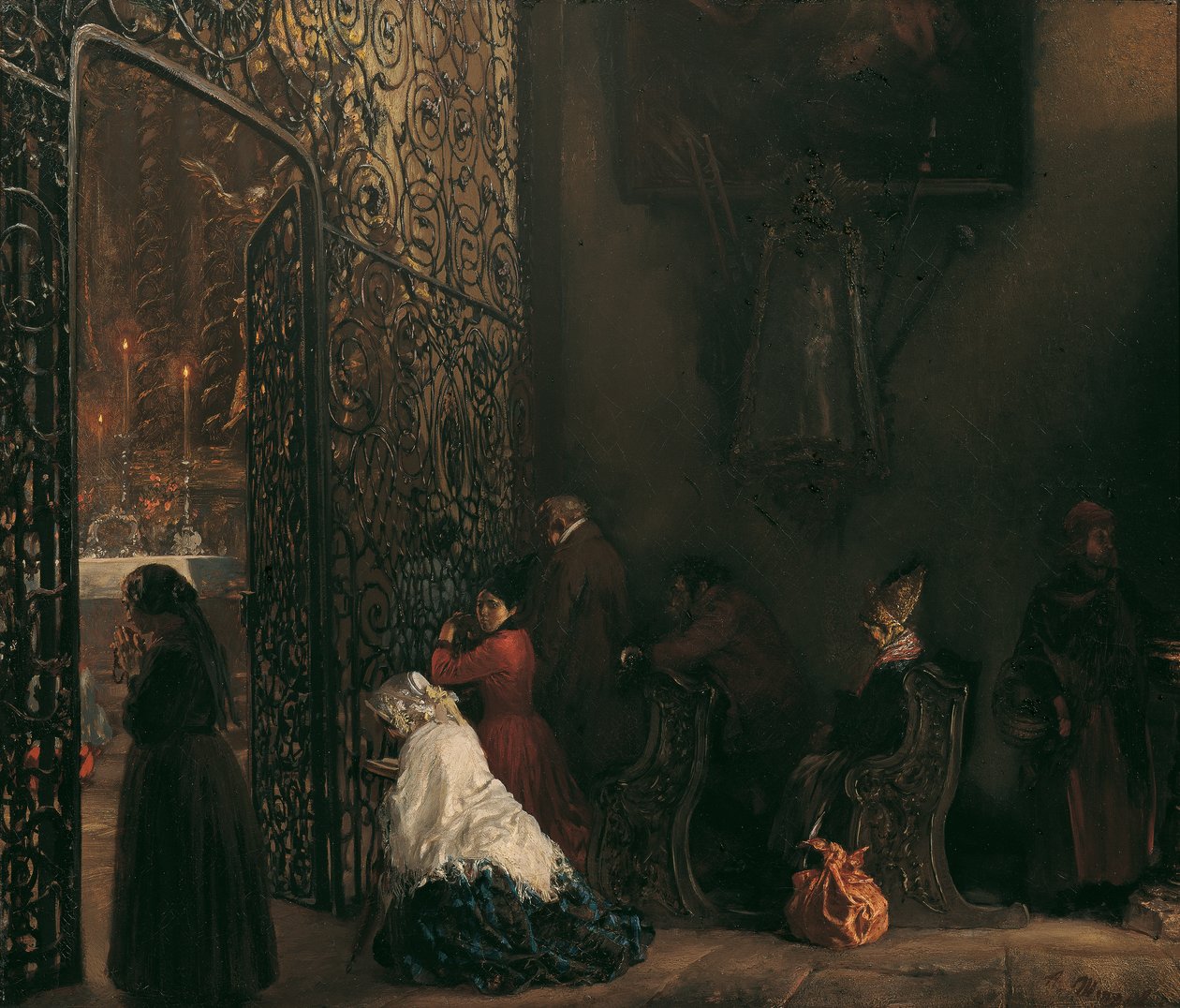 Vroegmis door Adolph Menzel