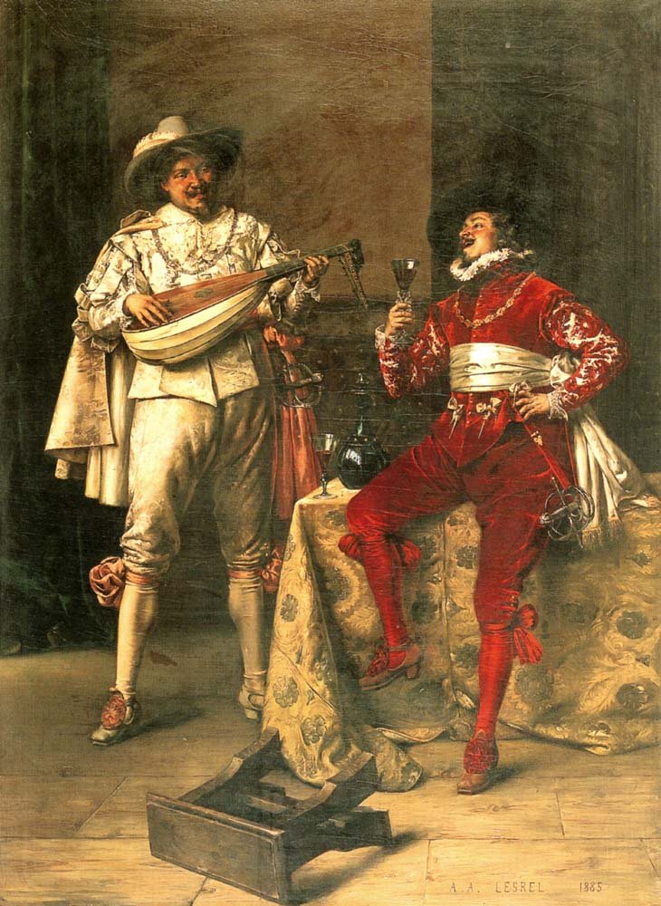 Herenplezier door Adolphe Alexandre Lesrel