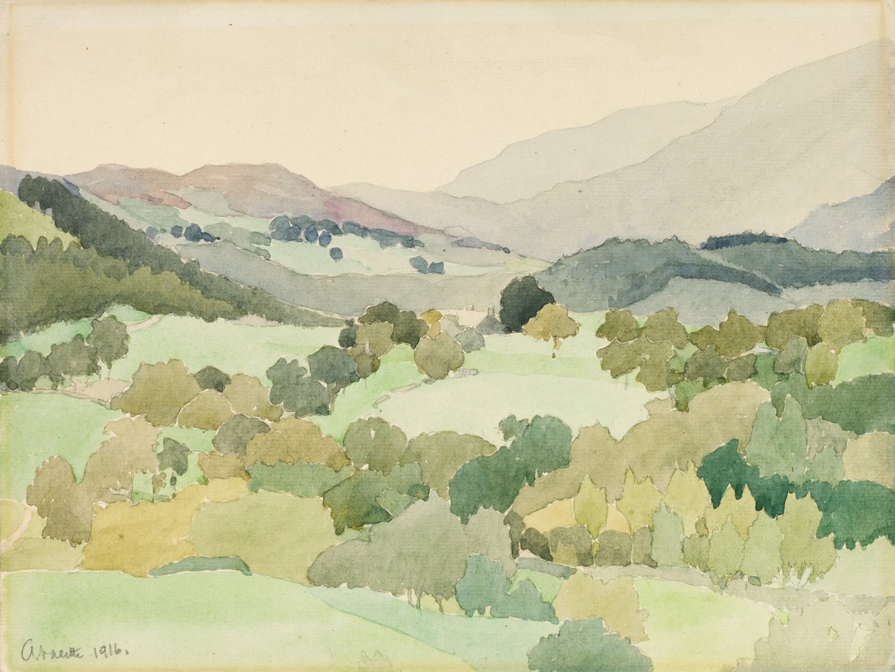 Bij Ambleside, 1916 door Adolphe Valette