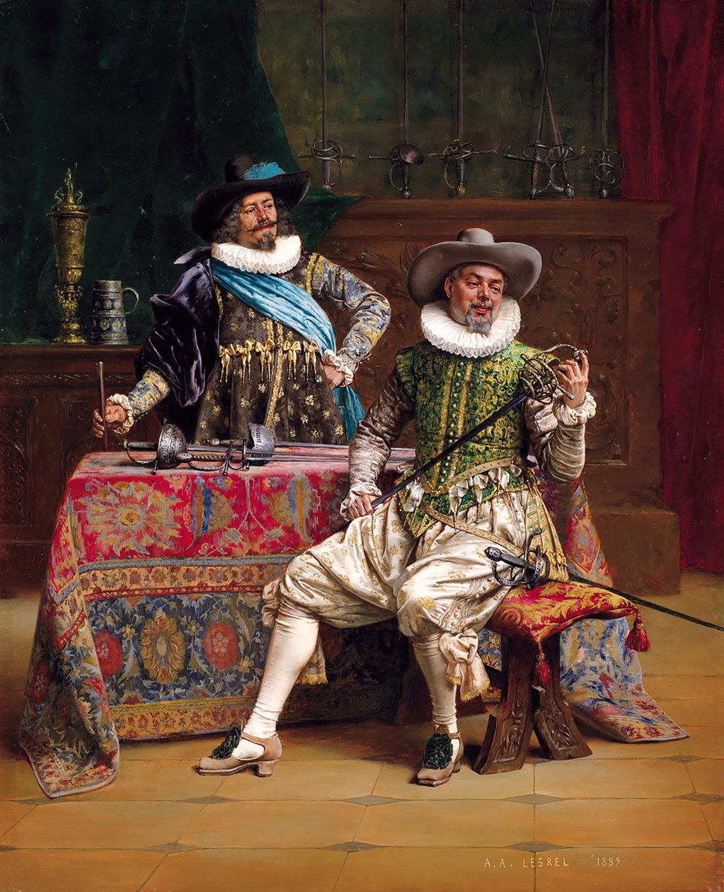 De wapensmeden van de koning door Adolphe Alexandre Lesrel