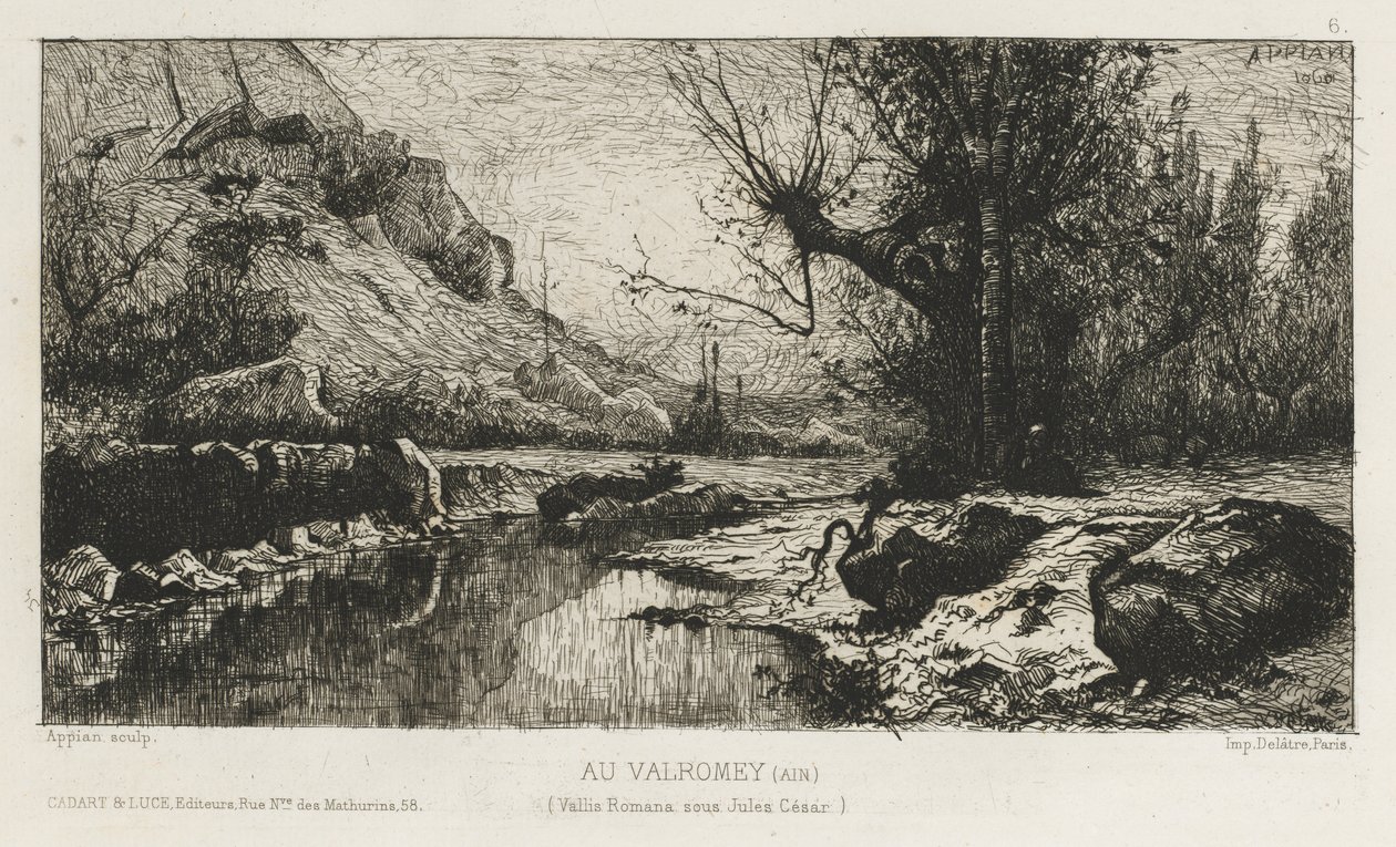 Bij Valromay (Ain) door Adolphe Appian