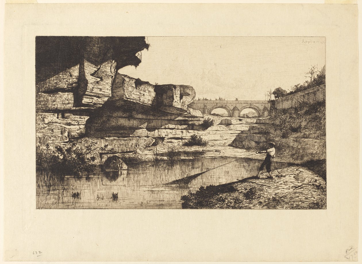 Pont de Hauteville door Adolphe Appian