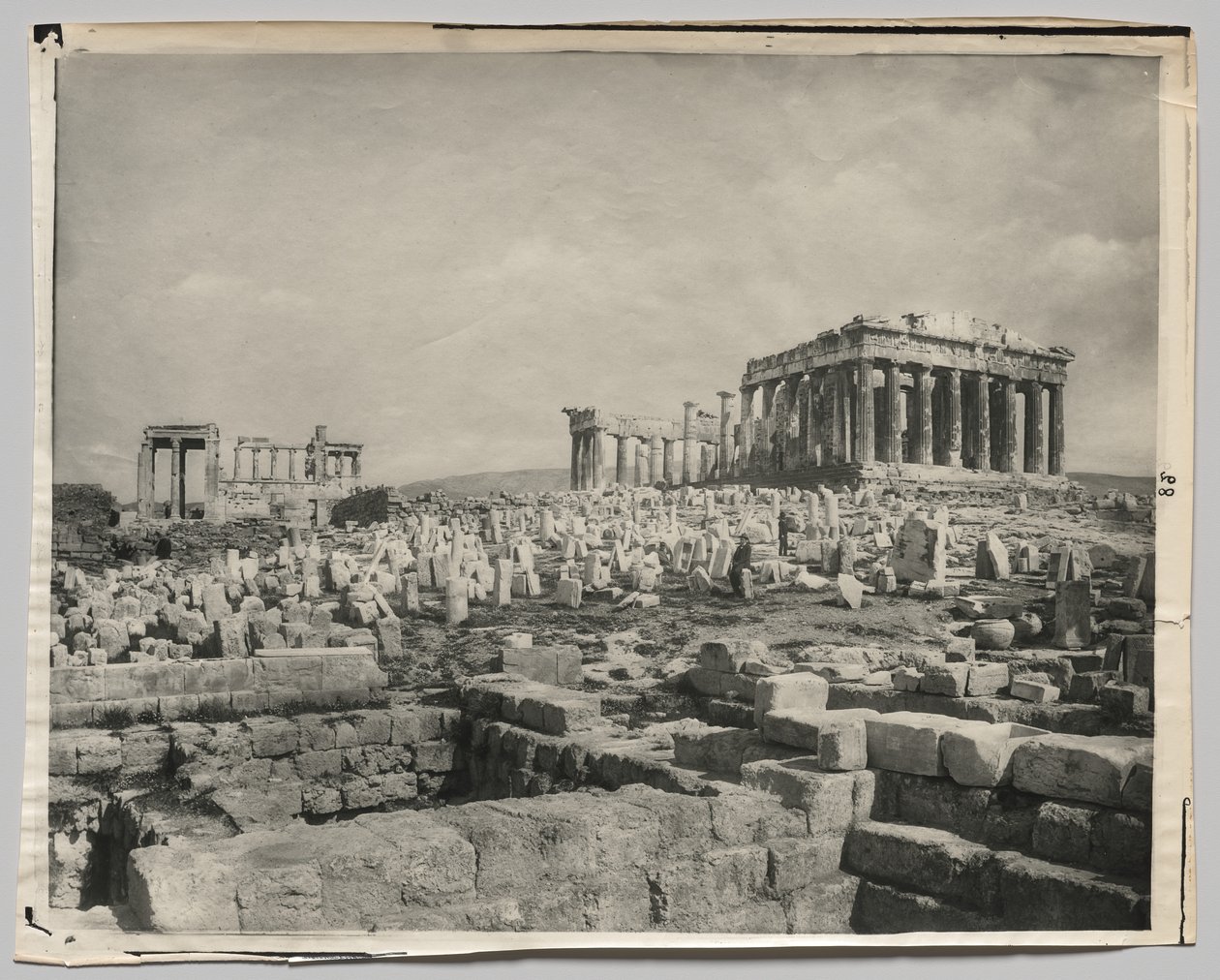 Uitzicht op het Parthenon door Adolphe Braun and Co.