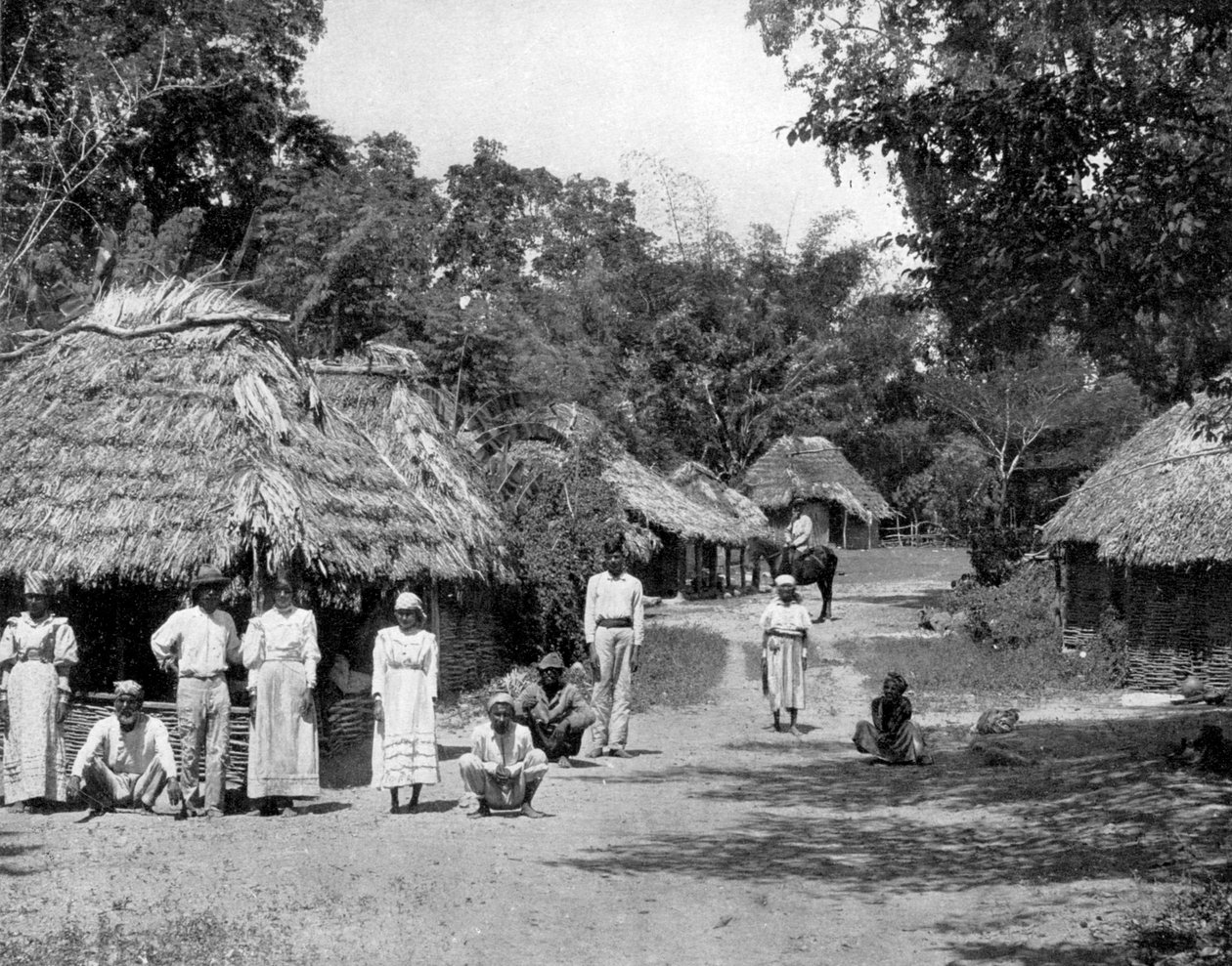 Inheemse hutten, Jamaica, c1905 door Adolphe Duperly and Son