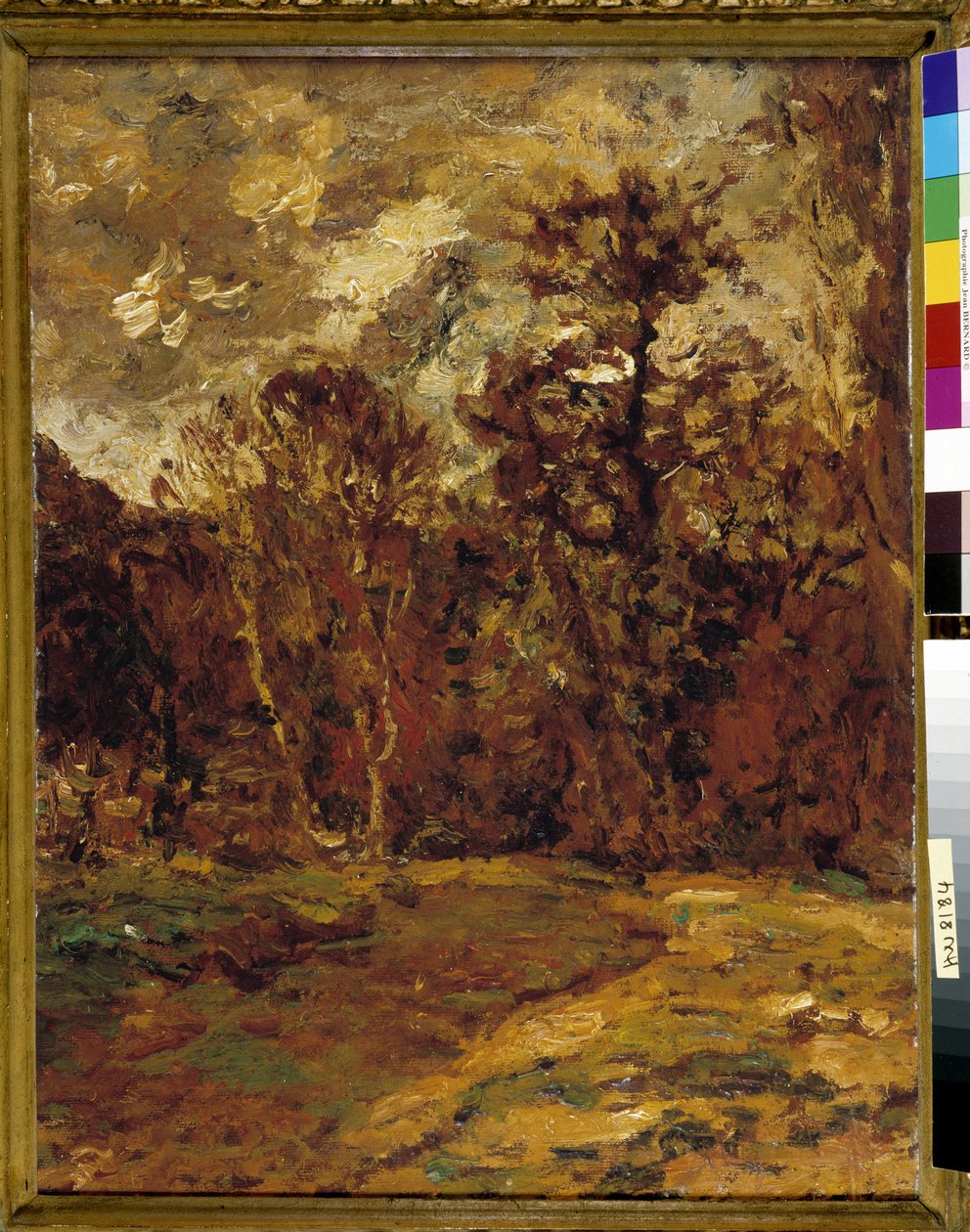 Herfstlandschap door Adolphe Joseph Thomas Monticelli