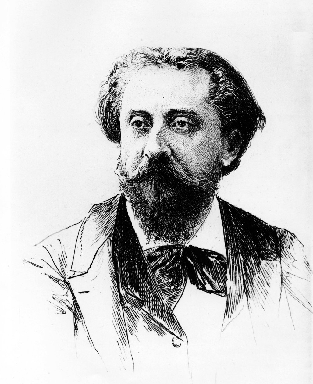 Catulle Mendes door Adolphe Lalauze