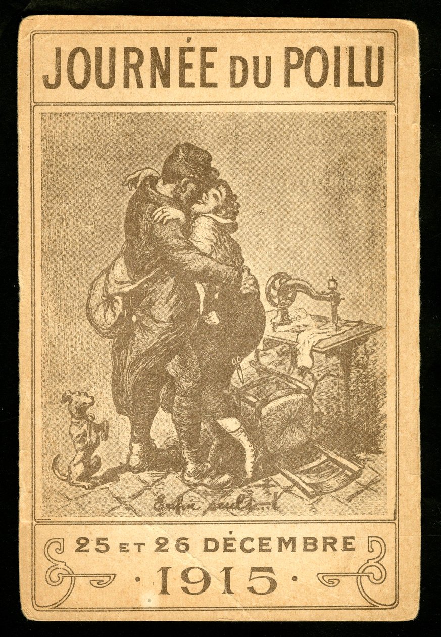 "Journee Du Poilu" door Adolphe Leon Willette