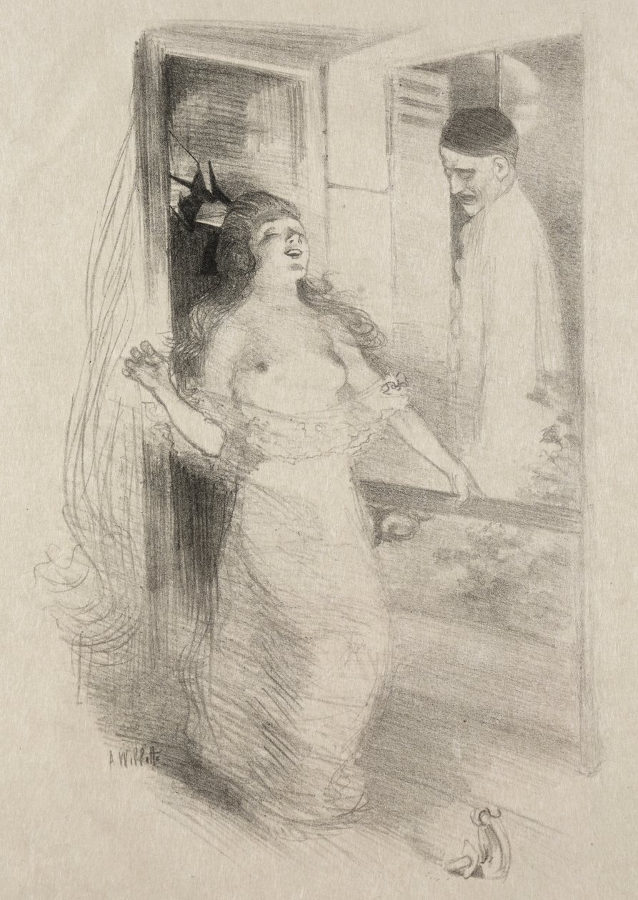 Pierrot door Adolphe Léon Willett